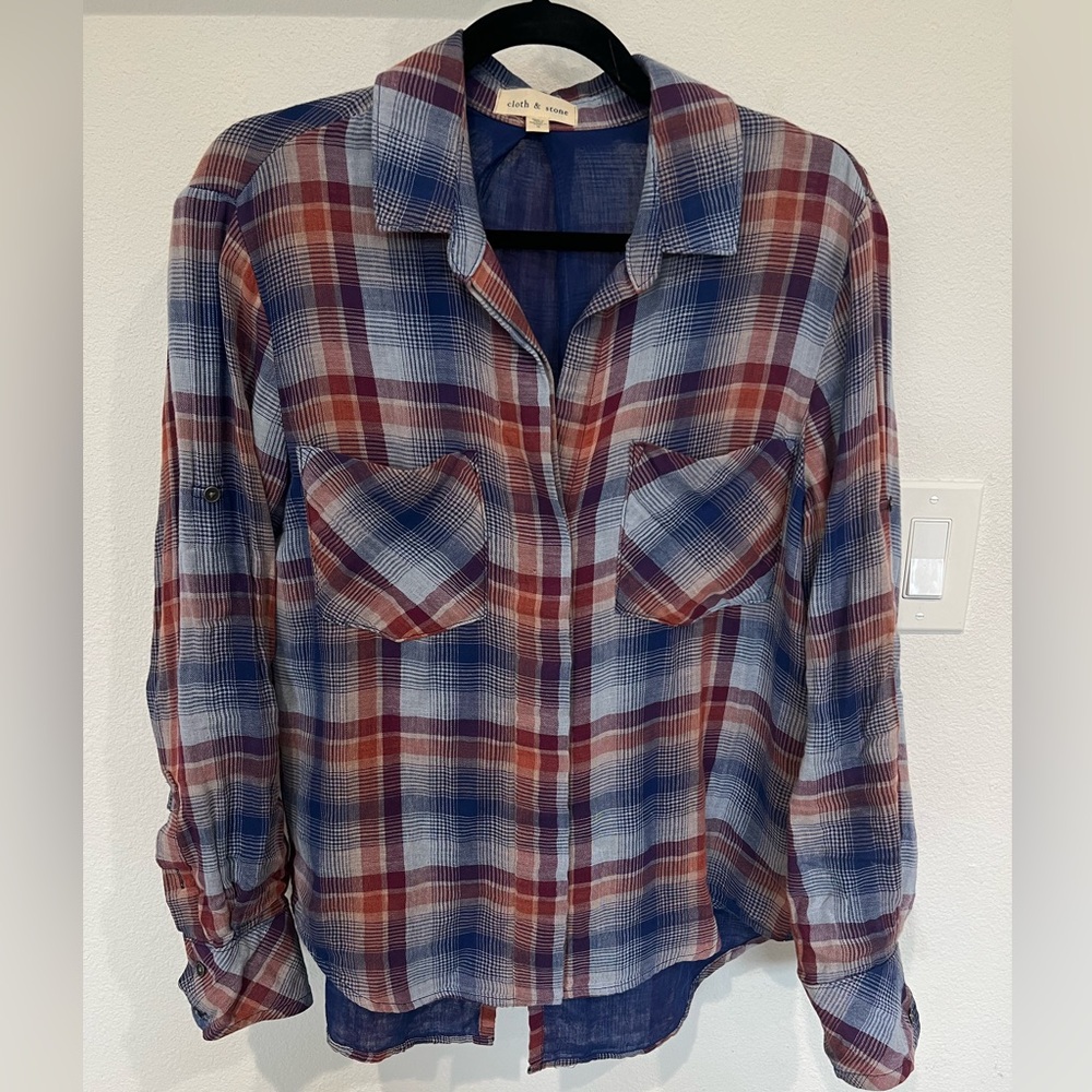 CLOTH & STONE • plaid shirt